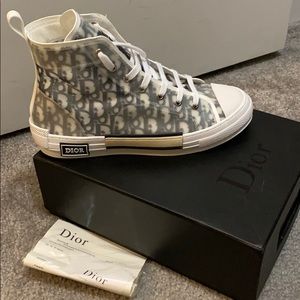 White and Black Dior Oblique Canvas